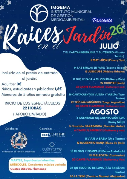 RAÍCES EN EL JARDÍN 2026